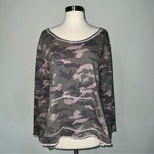 Camp Open/Tie Back Sweatshirt